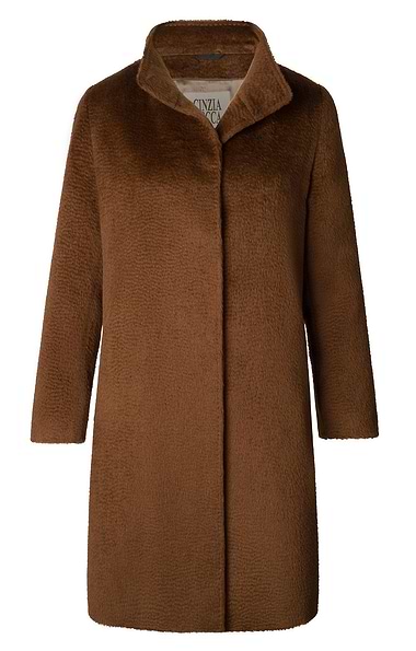 Ladies Cinzia Rocca Baby Alpaca Flannel Coat