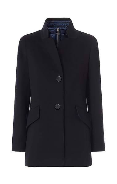 Ladies Cinzia Rocca Quilt Lined Wool Coat