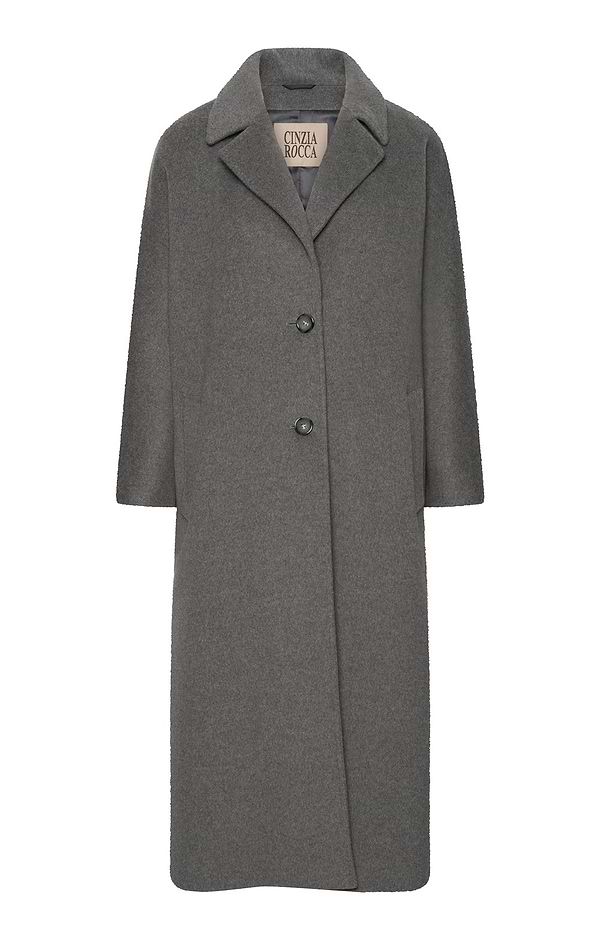 Ladies Cinzia Rocca Single Breasted Raglan Wool Coat