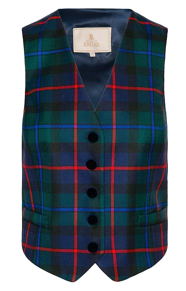 Ladies Tartan Dress Waistcoat