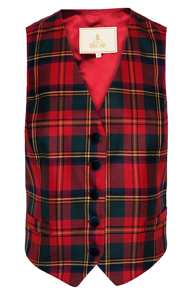 Ladies Tartan Dress Waistcoat
