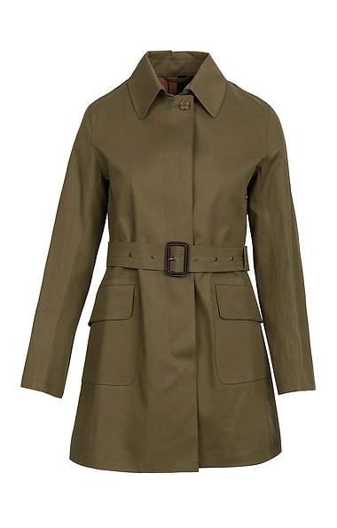 Ladies Single Breasted Belted Mac