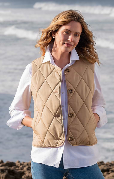 Ladies Light Quilted Crew Gilet