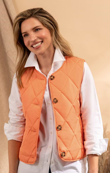 Ladies Light Quilted Crew Gilet