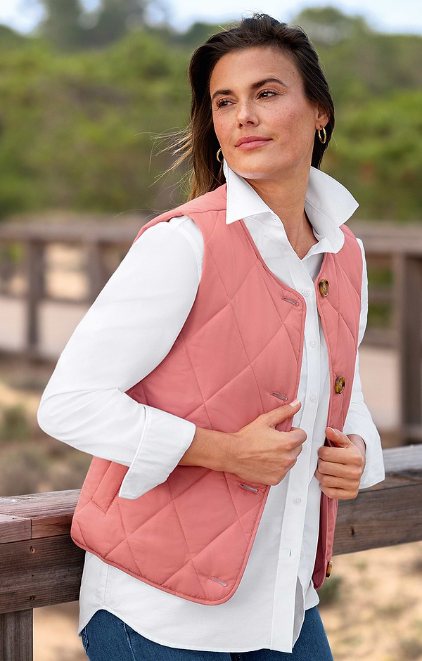 Ladies Light Quilted Crew Gilet