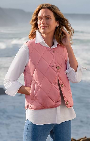 Ladies Light Quilted Crew Gilet