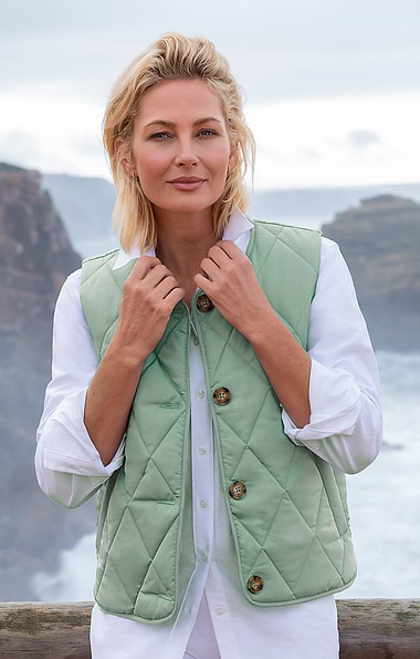 Ladies Light Quilted Crew Gilet