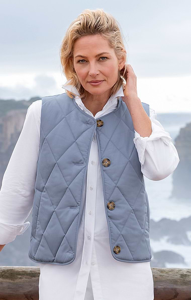 Ladies Light Quilted Crew Gilet