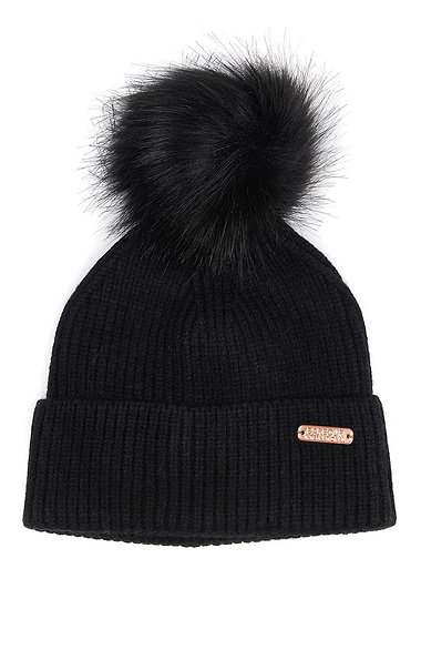 Ladies Barbour International Mallory Pom Beanie