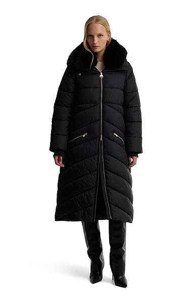 Ladies Barbour International Longline Cyrus Puffer Jacket