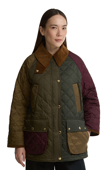 Ladies Barbour Bedale PatchWork Quilted Jacket