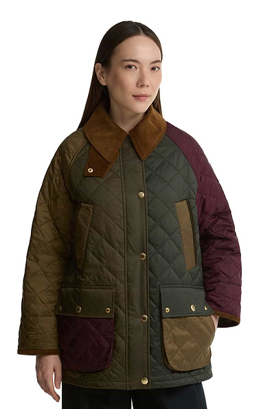 Ladies Barbour Bedale PatchWork Quilted Jacket