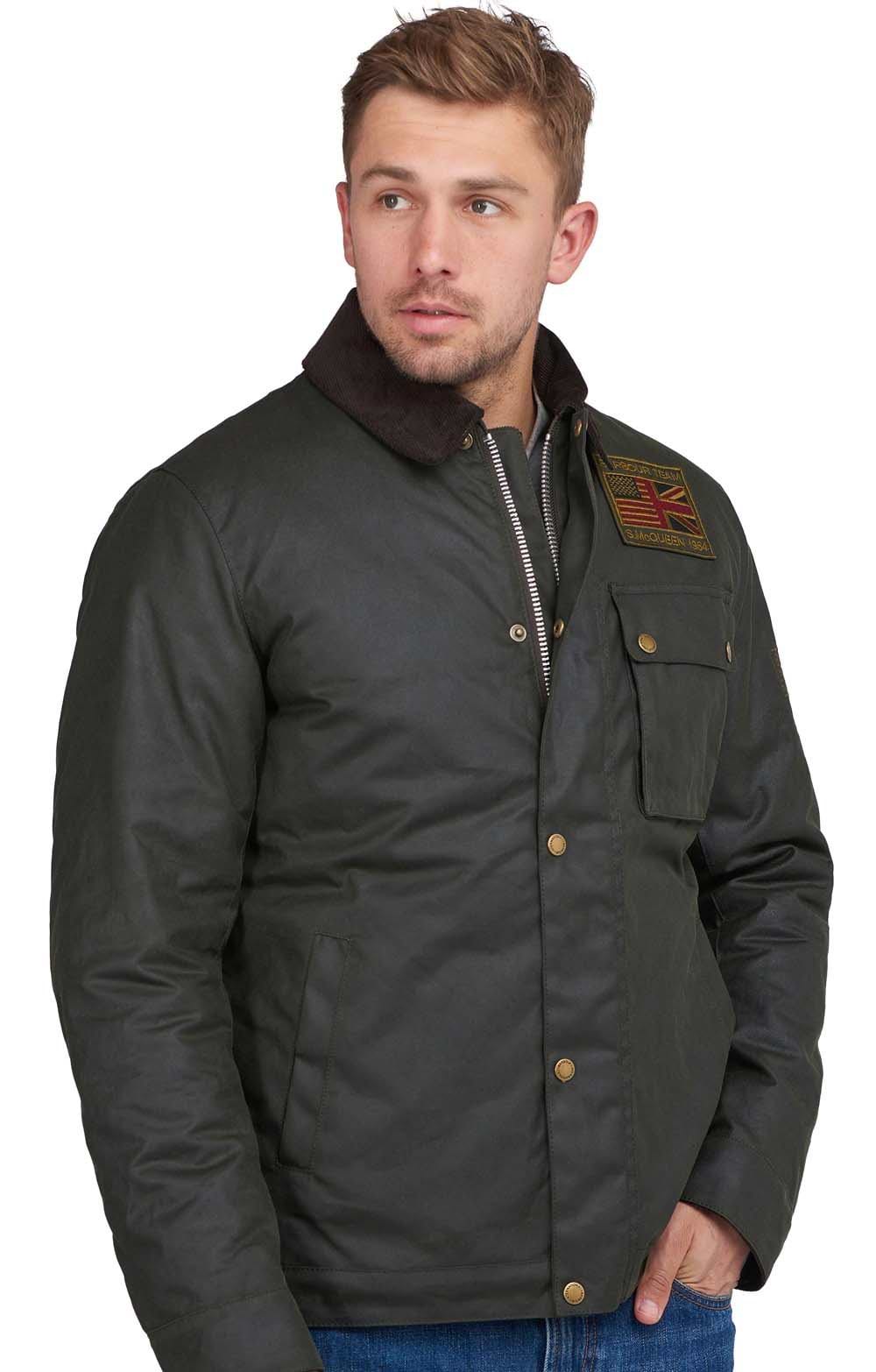 Barbour International Wax Jacket サイズ34 Barbour Men's Beaufort Wax Jacket (34, Olive) at Amazon