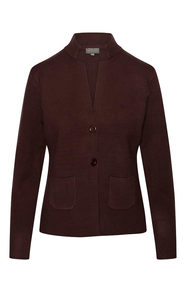 Ladies Notch Neck Knitted Blazer