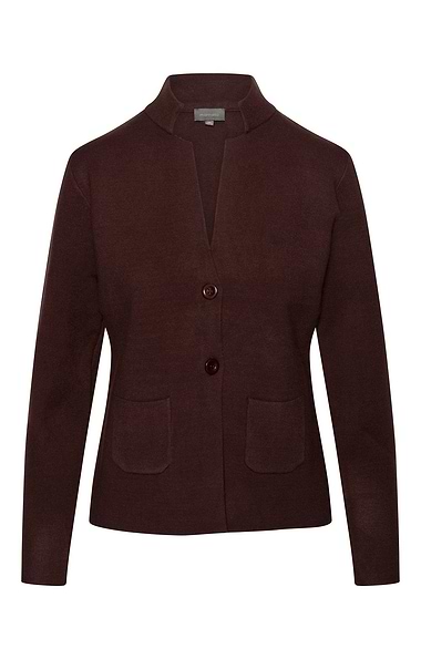 Ladies Notch Neck Knitted Blazer