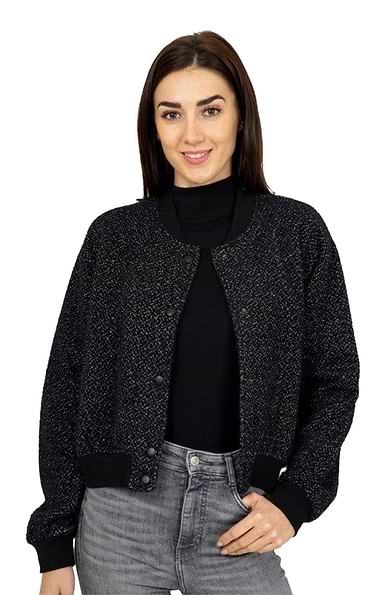 Ladies Glitter Bomber Jacket
