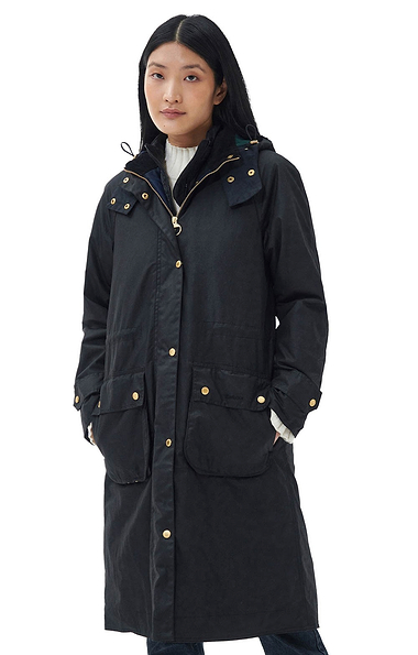 Ladies Barbour Long Cannich Wax Coat