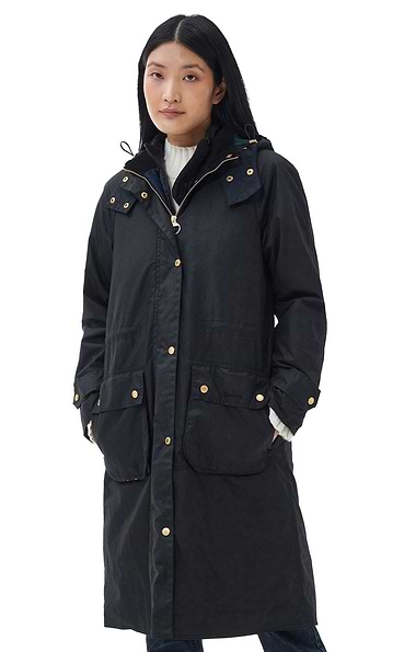 Ladies Barbour Long Cannich Wax Coat