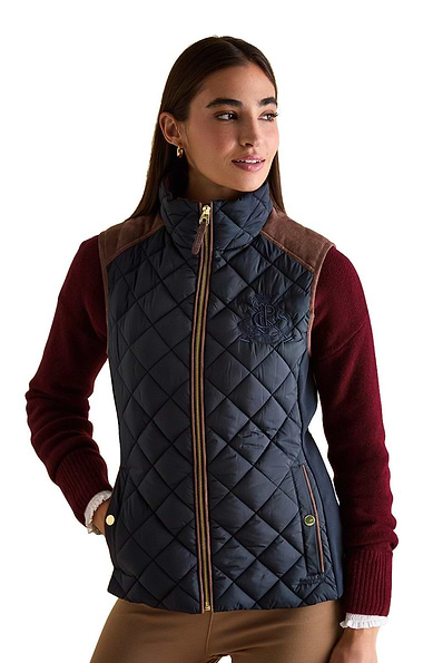 Ladies Joules Braemar Luxe Quilted Gilet