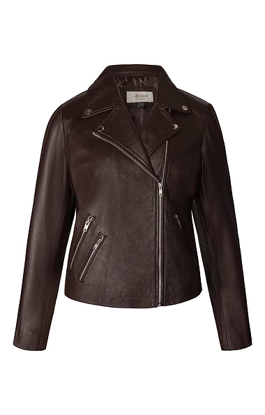 Ladies Leather Biker Jacket