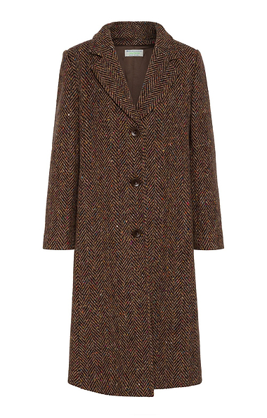 Ladies Magee Herringbone Tweed Coat