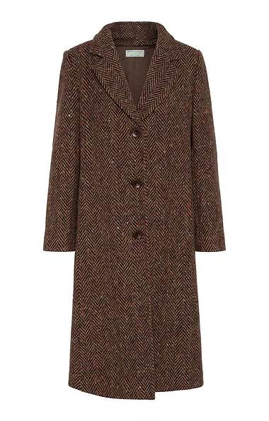 Ladies Magee Herringbone Tweed Coat
