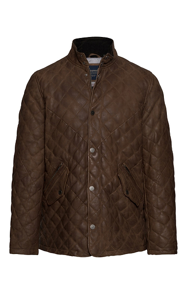 Men's Quilted Leather Jacket