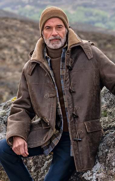 Men's Sheepskin Duffle Coat