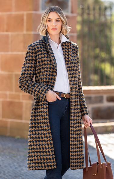 Ladies Houndstooth College Coat