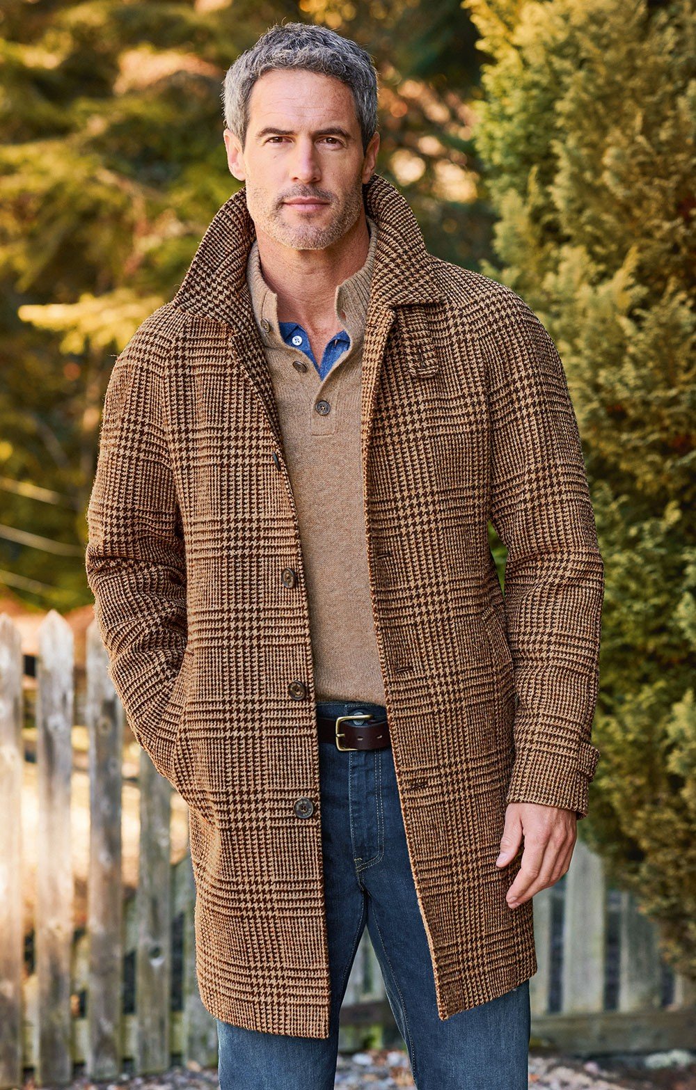 ジャケット・アウター edifice Harris Tweed Split Raglan Coat ジャケット・アウター edifice Harris Tweed Split Raglan Coat