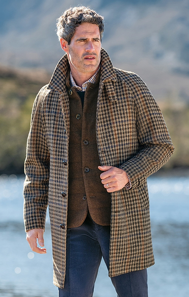 Men's Harris Tweed® 3/4 Length Raglan Coat