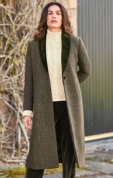 Ladies Harris Tweed® Blair Coat