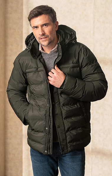Men's Quilted Hood Jacket