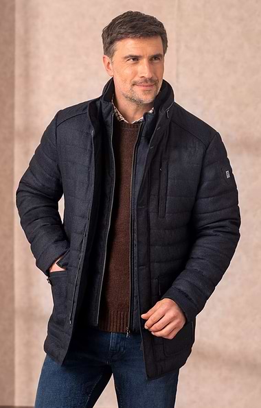 Men's Flannel Quilted Jacket