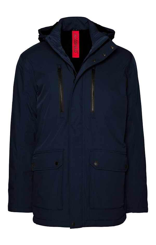 Men's Drawstring Hood Waterproof Coat
