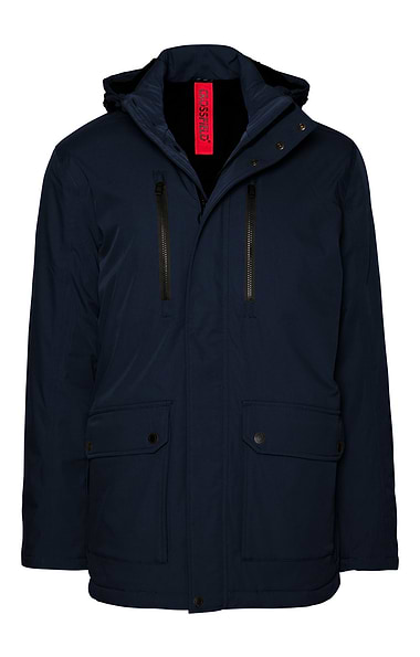 Men's Drawstring Hood Waterproof Coat