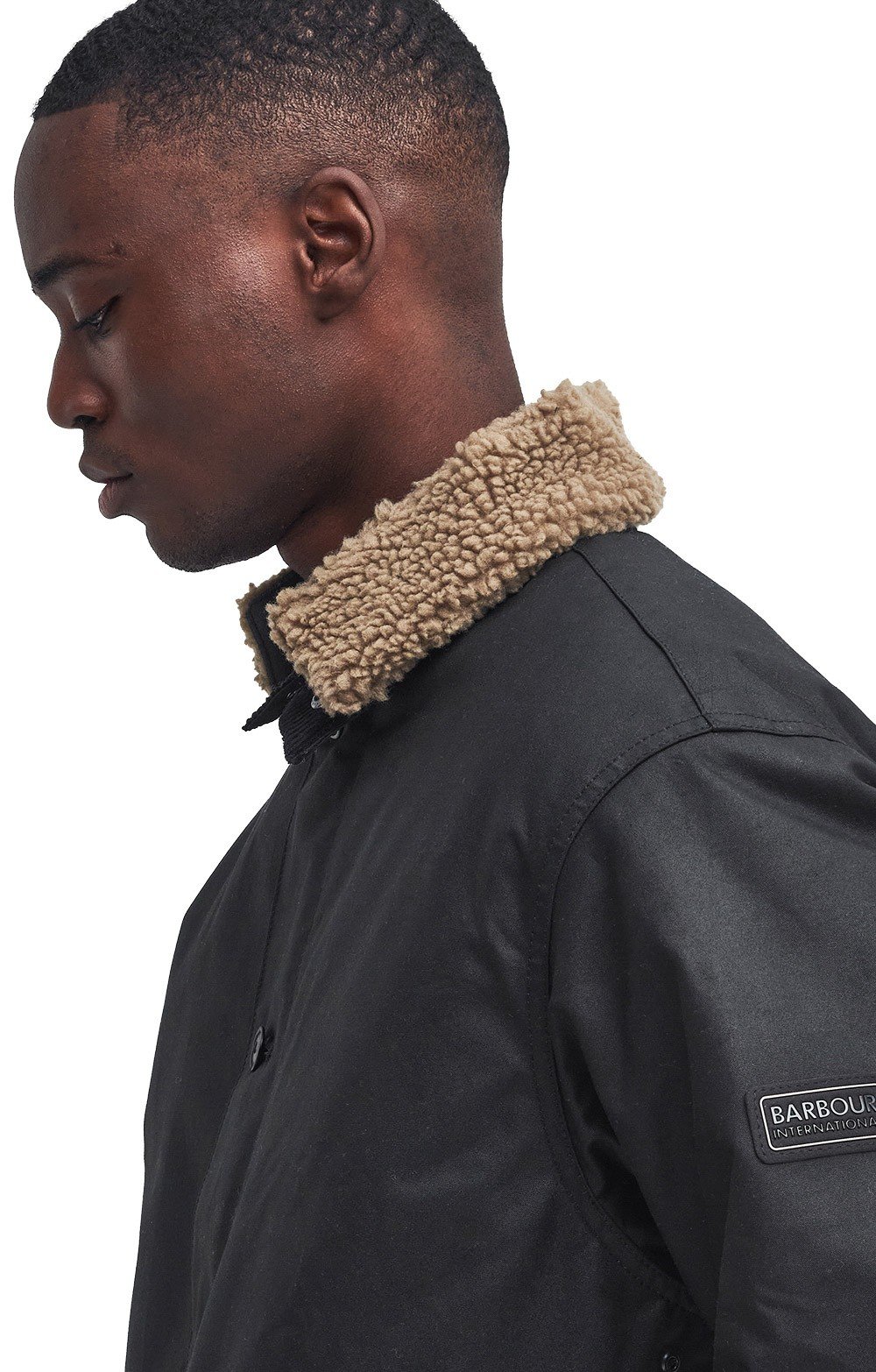 Men's Barbour International Winkirk Wax Jacket, Black House of Bruar