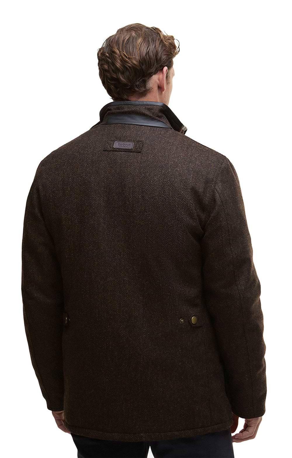 Mens Barbour Hereford Wool Tweed Jacket, Green - House of Bruar