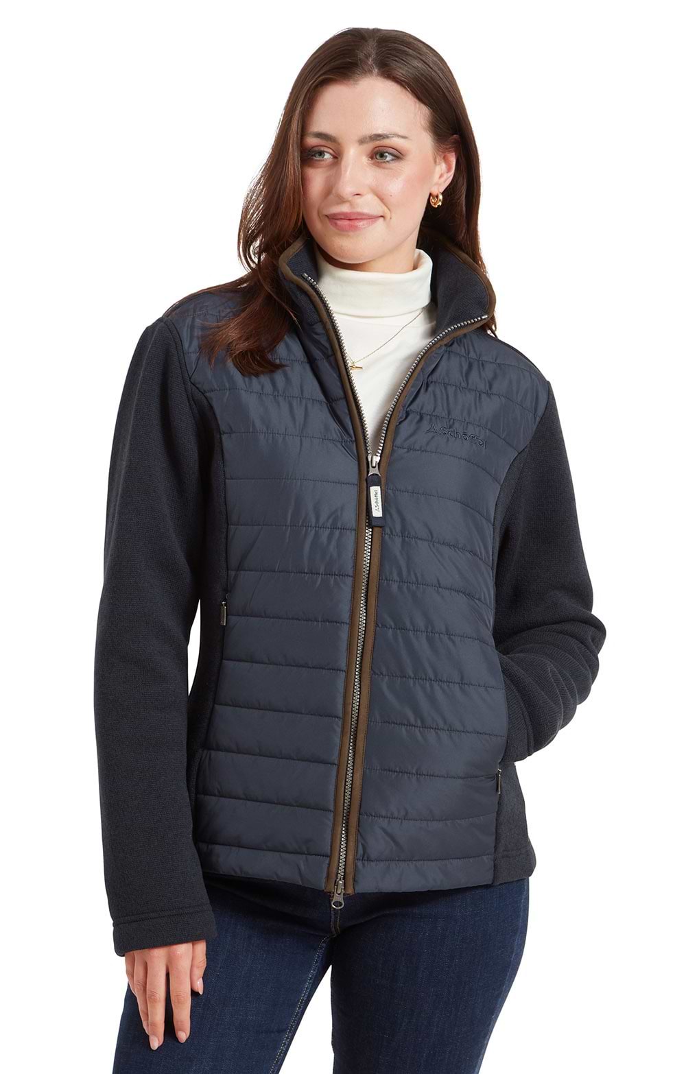 Ladies Schoffel Burley Hybrid Jacket, Blue House of Bruar
