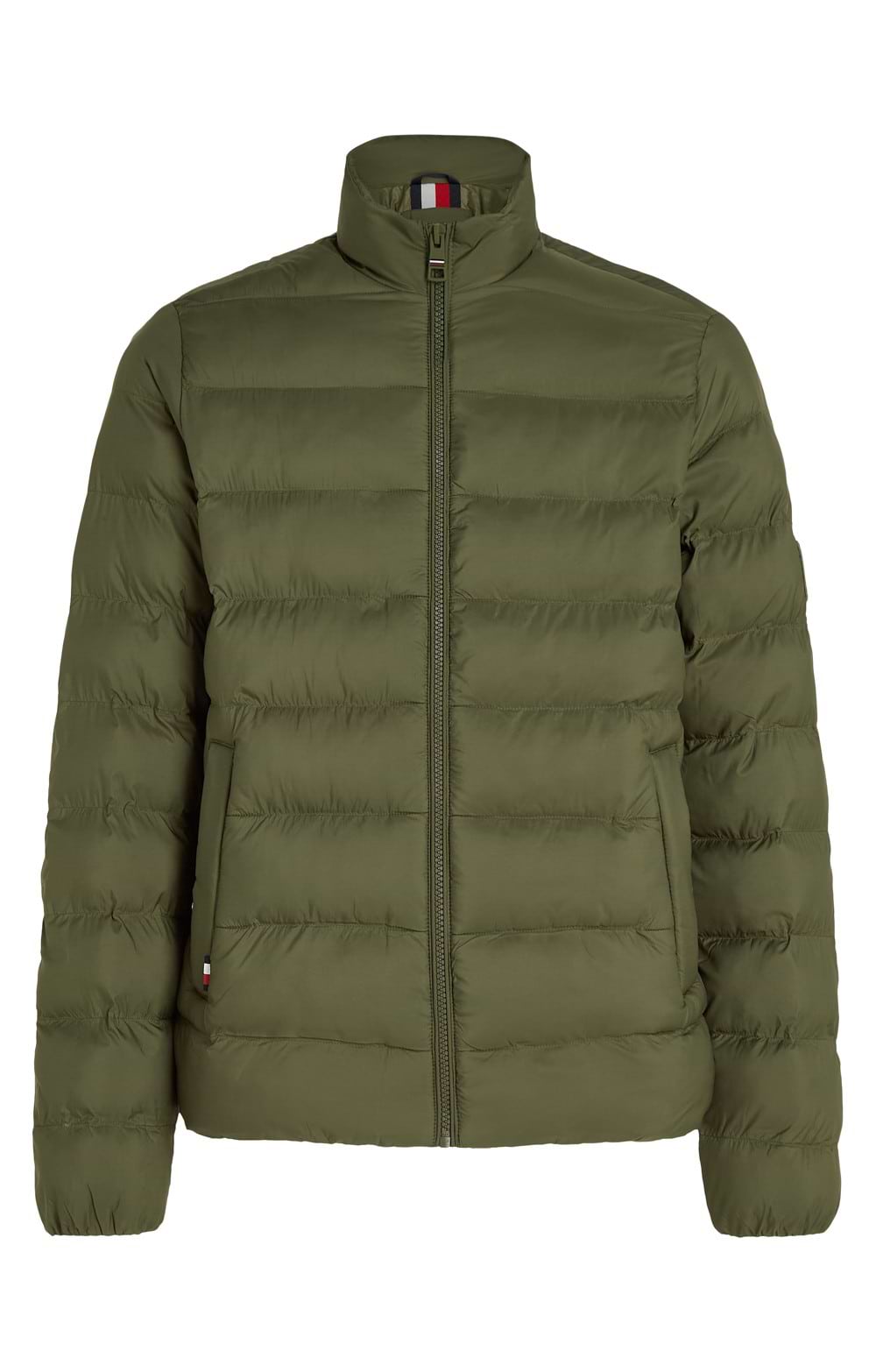 Mens Tommy Hilfiger Stand Collar Jacket, Green House of Bruar