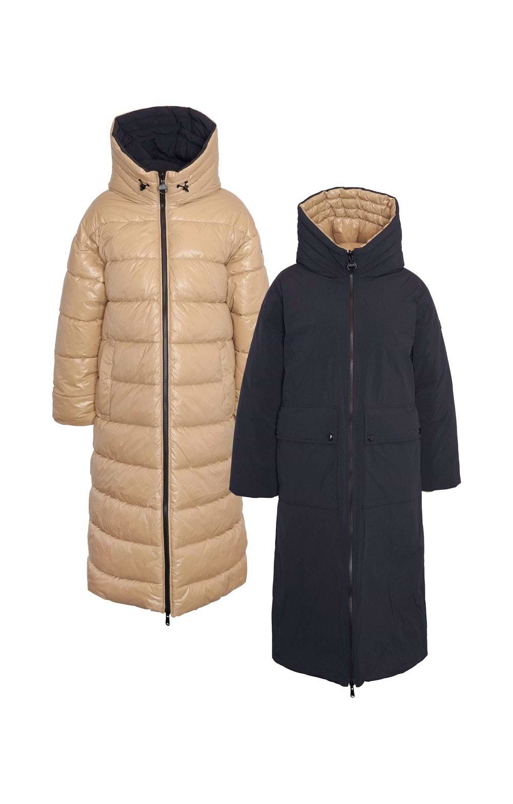 Ladies Barbour International Myers Reversible Showerproof Quilted