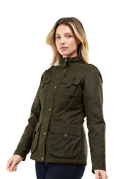 Ladies Barbour Winter Defence Wax Jacket
