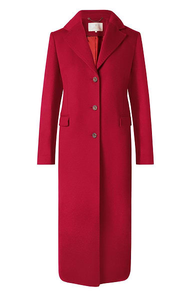 Ladies Single Breasted Full Length Cashmere Coat