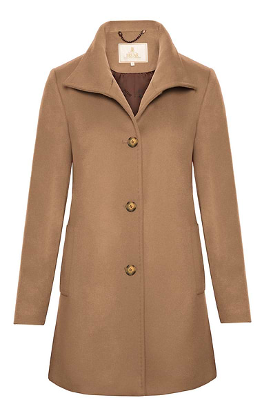 Ladies Funnel Cashmere Coat