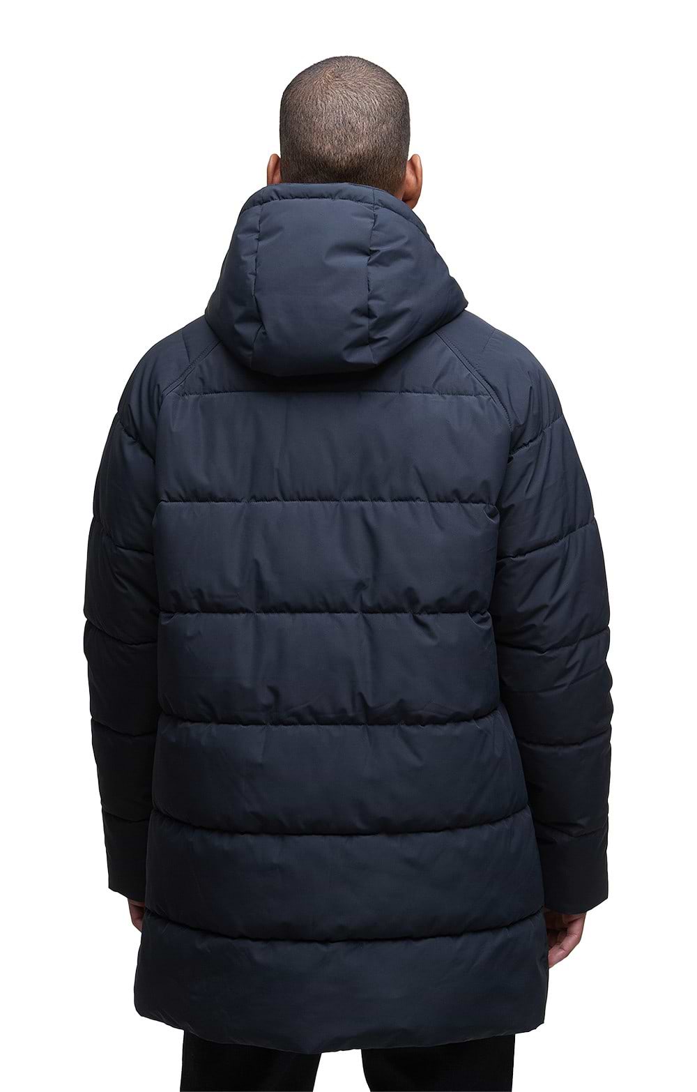 Men's Barbour Bedale Hood Puffer Jacket, Navy - House of Bruar