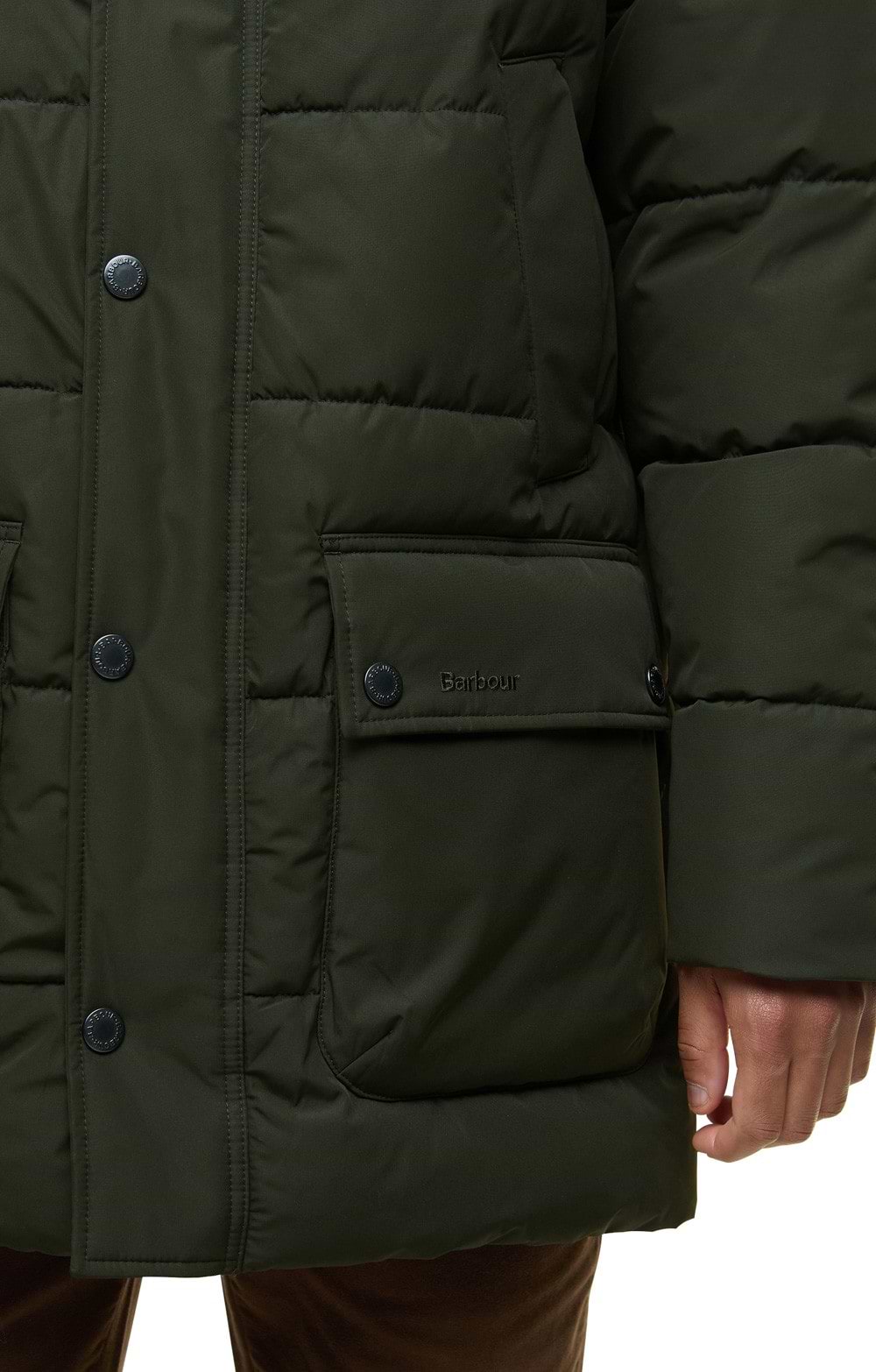 新品 Barbour Beacon Bedale Hooded Quilted Men's Barbour Bedale Hood Puffer Jacket, Green - House of Bruar