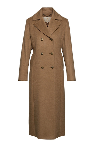 Ladies Cashmere Double Breasted Belted Coat