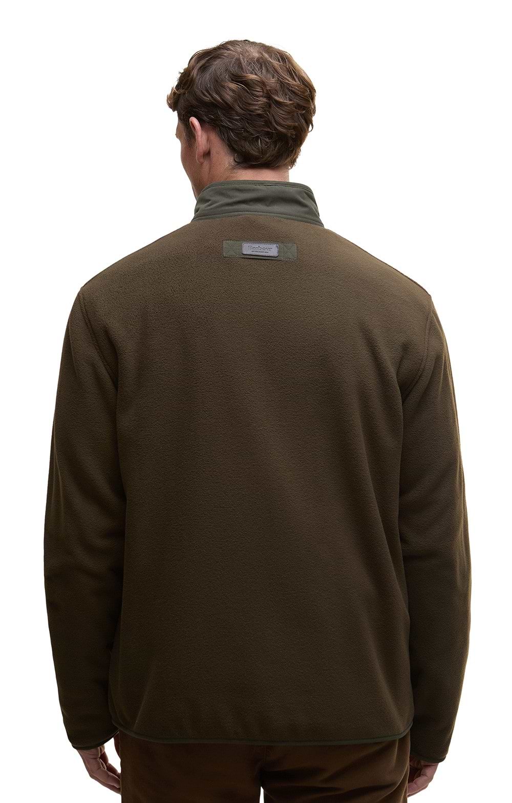 Men's Barbour Lowich Fleece Jacket, Green - House of Bruar