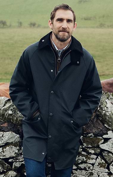 Men's Barbour Country Wax Mac Jacket