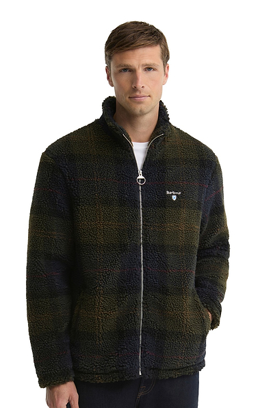 Men's Barbour Tartan Fleece Zip Jacket
